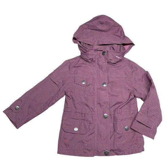 Appaman 2T Lightweight Nylon Windbreaker Jacket Lined Pink Black Houndstooth - Picture 1 of 11